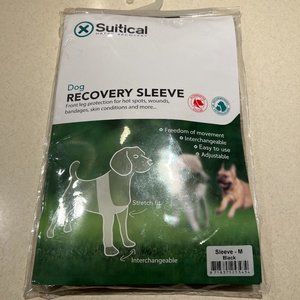 Suitical Recovery Sleeve for Dogs, Black, Large